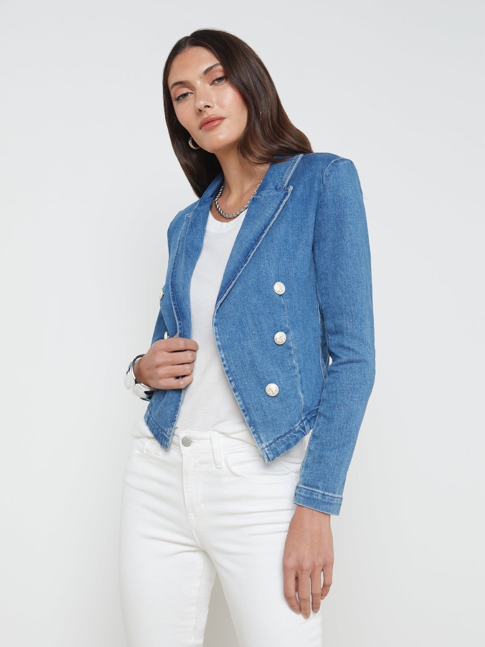 L'AGENCE WAYNE CROP DBL BREAST JACKET 
COLOR: Provo size L